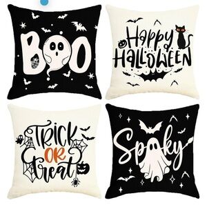 ❤️NEW!!!❤️ Set of 4 Sunboom Halloween Pillow Cover 18”x18”.